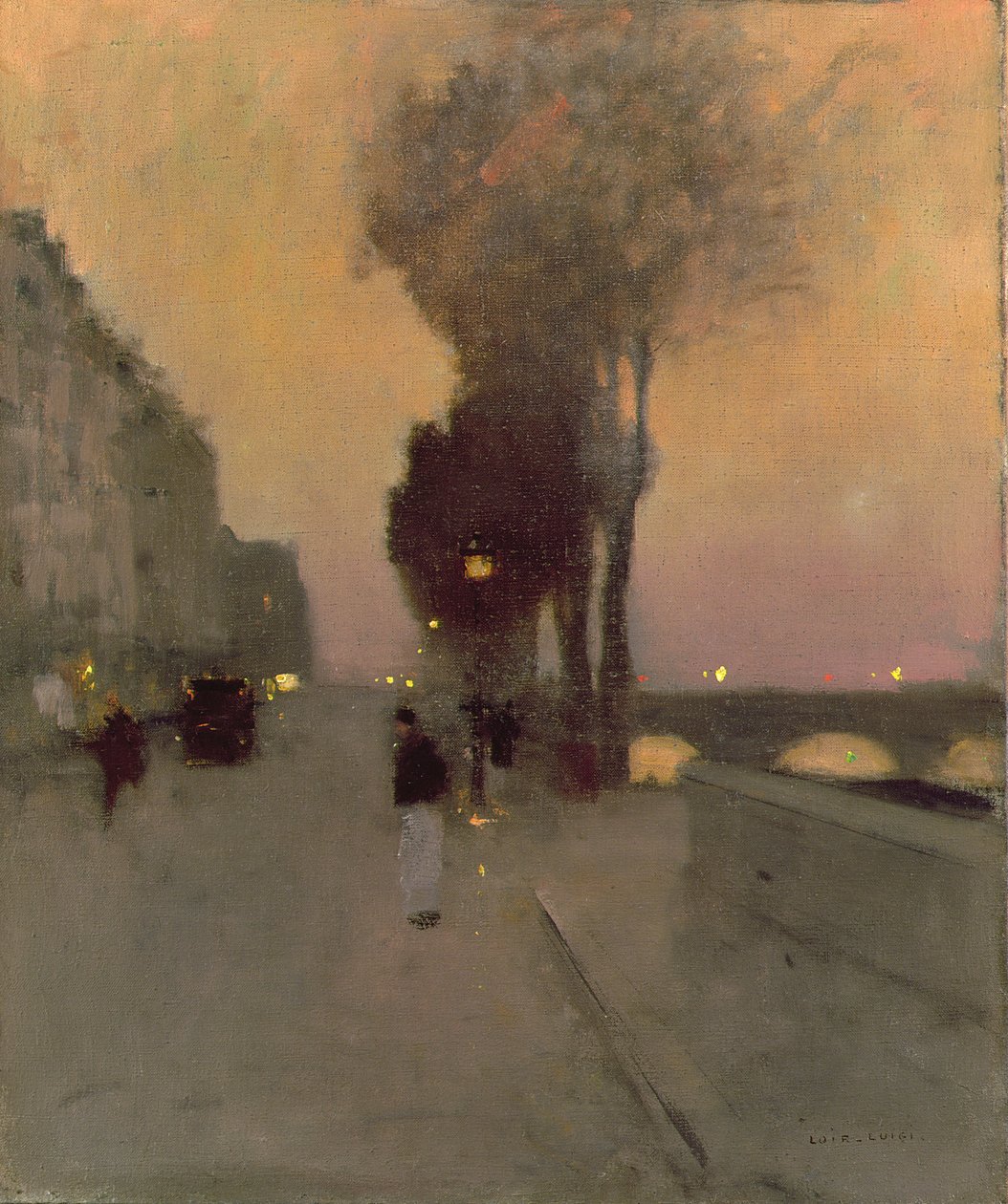 Quai Bourbon, Paris av Luigi Loir