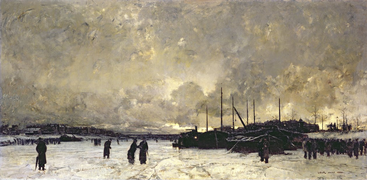 Seinen i desember 1879 av Luigi Loir