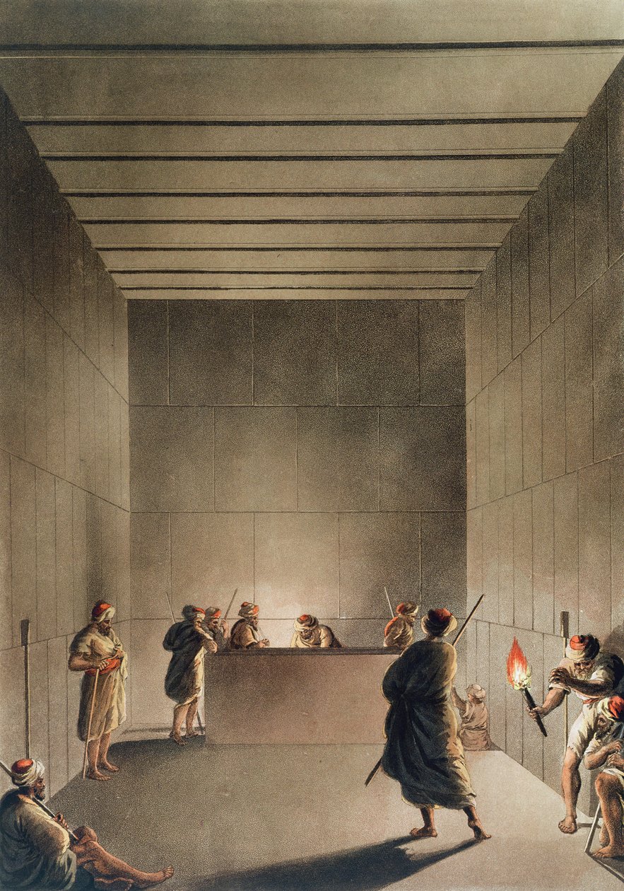 Chamber and Sarcophagus in the Great Pyramid of Giza, plate 6 fra 