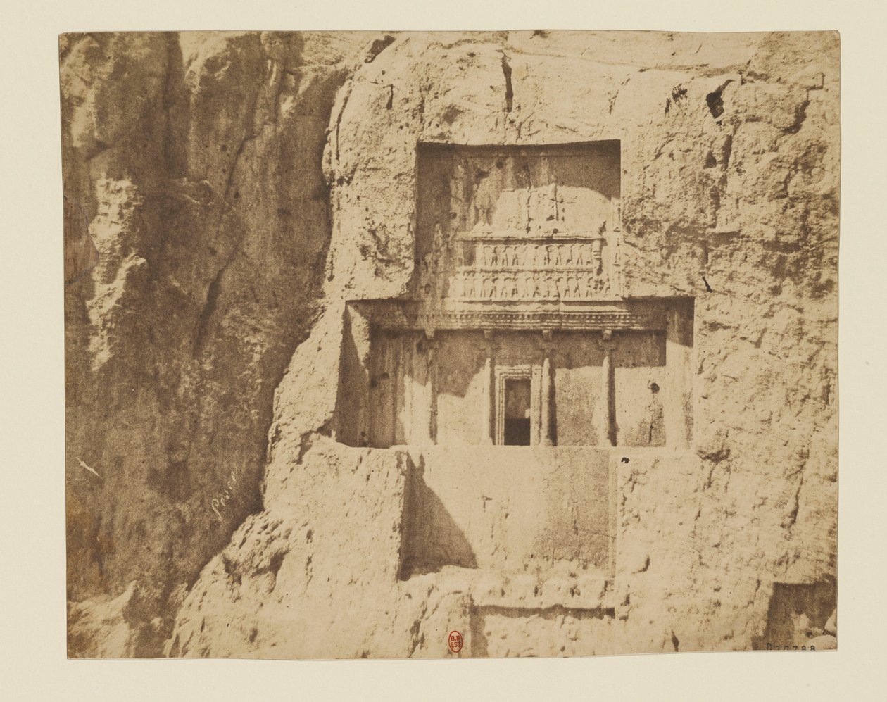 Visning 9 - Naqsh-e Rostam. Avlastning sassanid av Luigi Pesce