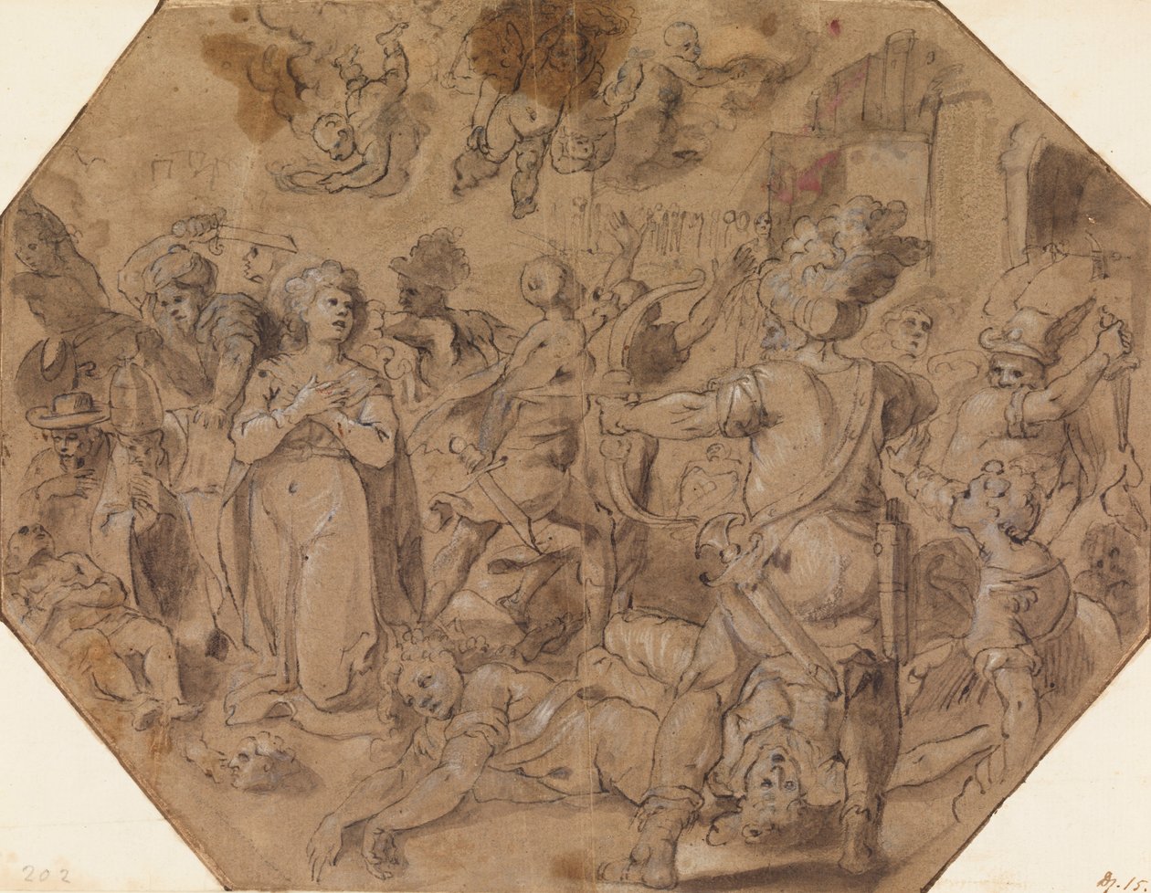 Martyrdom av St. Ursula av Luigi Rodriguez