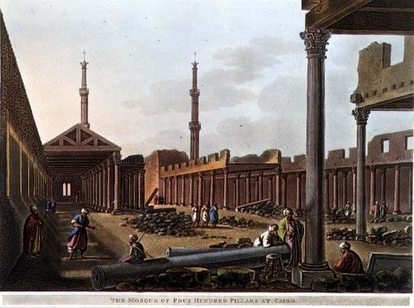 The Mosque of Four Hundred Pillars at Cairo, plate 28 fra 