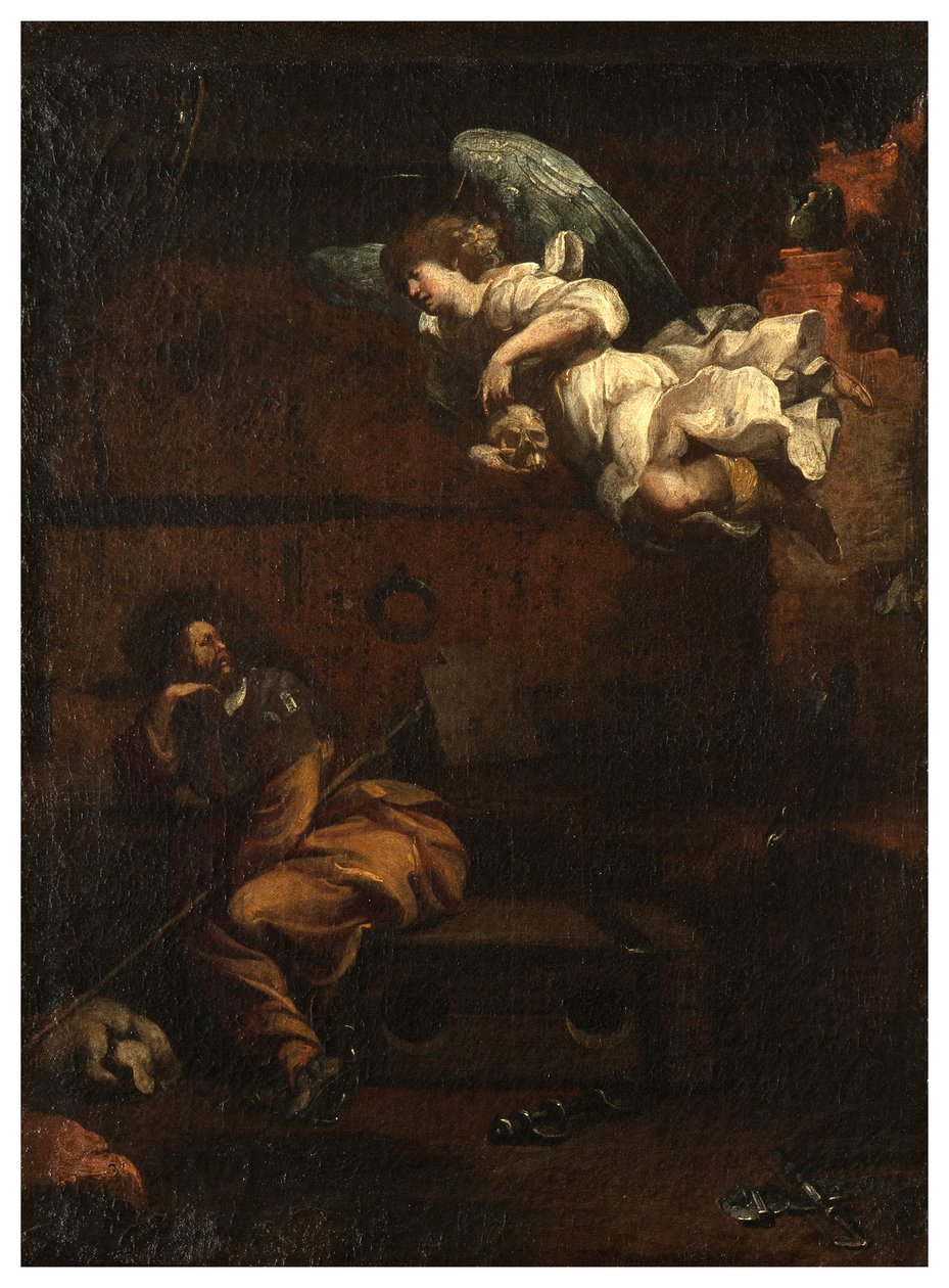 North Transept, Altar of San Rocco 1635, 45, Genovesino 1645, Kunngjøring om død i fengsel, Malt nede til høyre av Luigi Miradori
