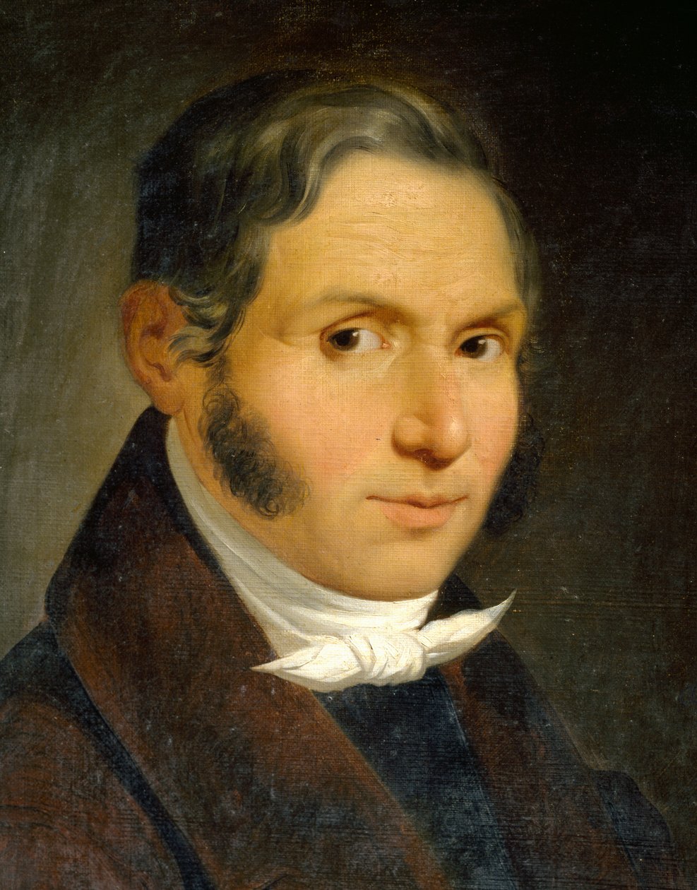 Portrett av Bonifacio Asioli av Luigi Asioli (1817-1877), olje på lerret, 57x46 cm av Luigi Asioli