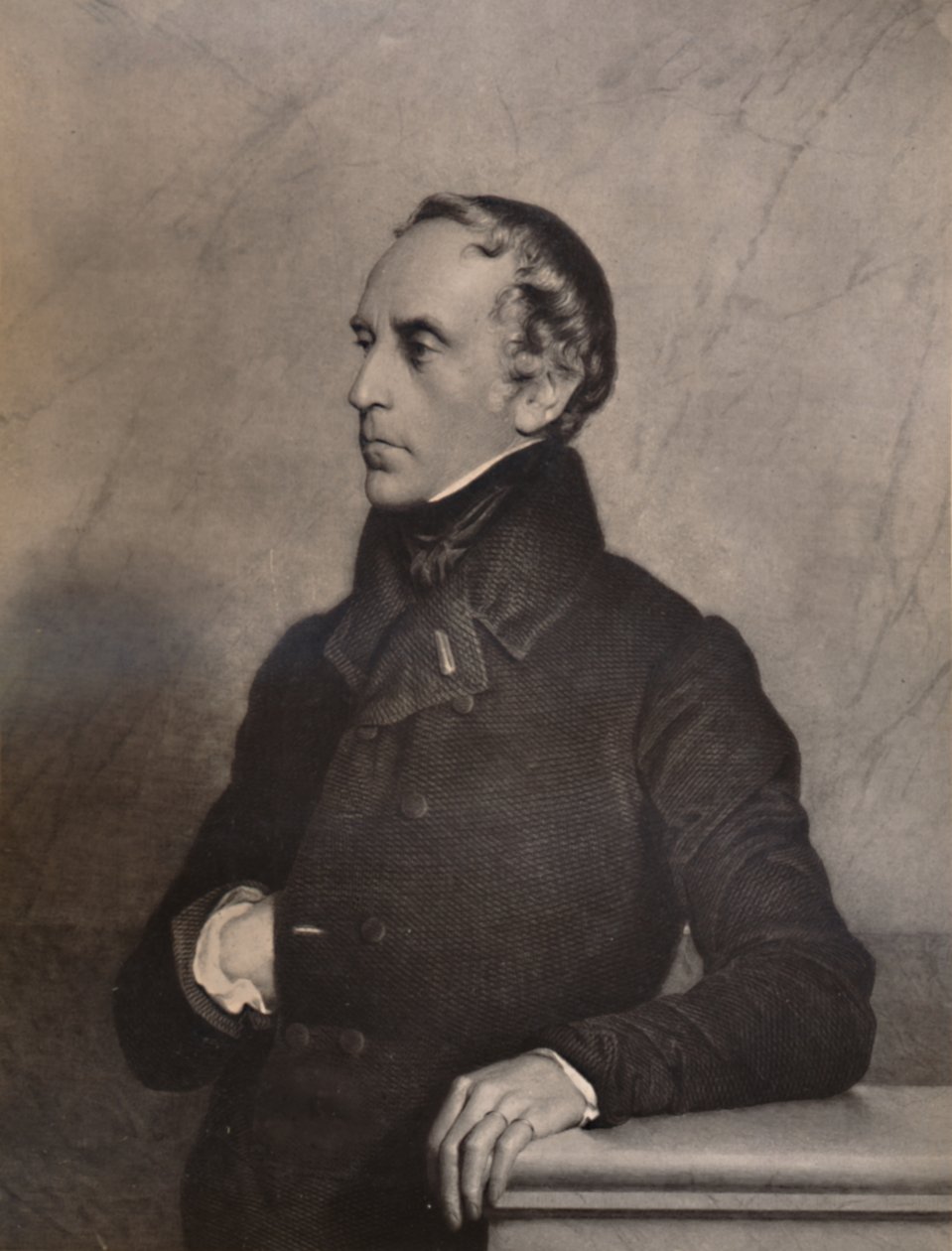 Francois Pierre Guillaume Guizot , fransk politiker og historiker, 1800-tallet 1894 av Luigi Calamatta
