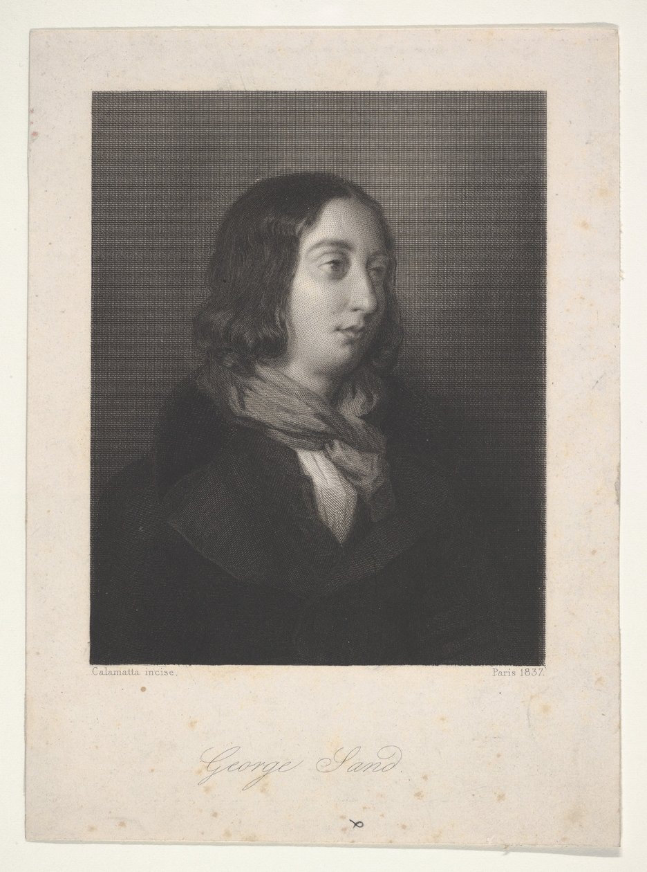 Portrett av George Sand, 1837. av Luigi Calamatta