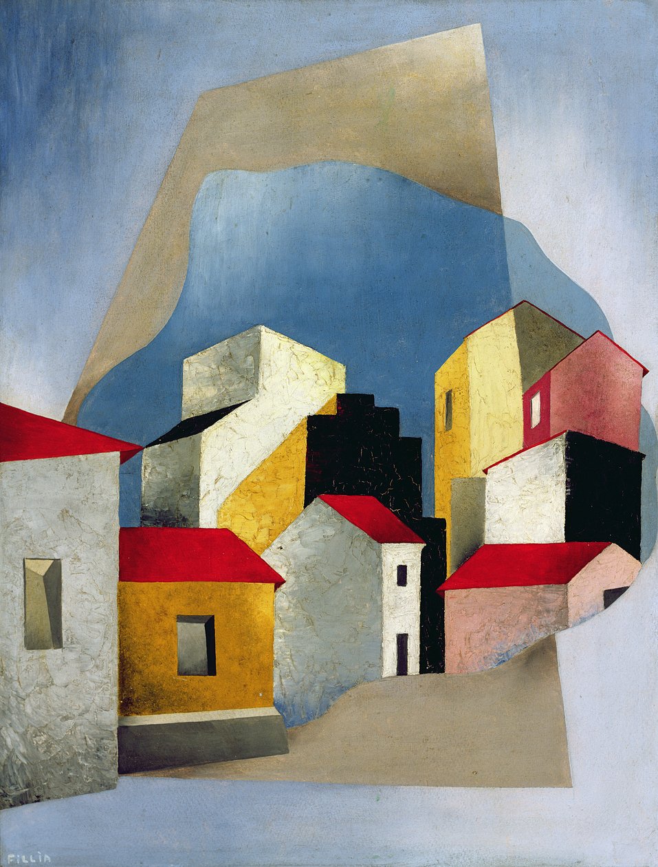 Hus ved Lerici, 1932-33 av Luigi Colombo Fillia