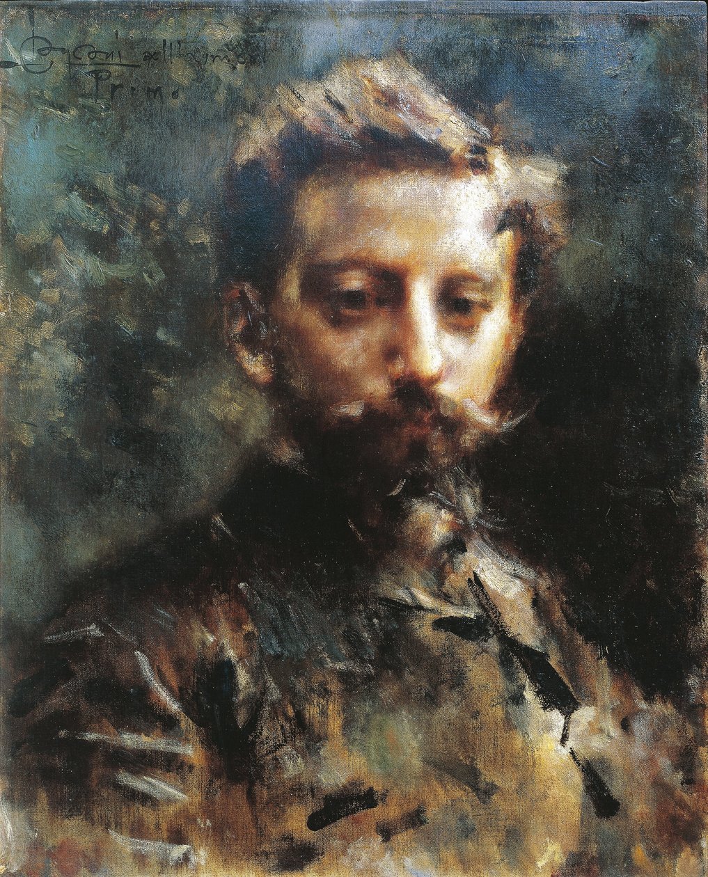 Portrett av Primo Levi, ca. 1880 (olje på lerret) av Luigi Conconi