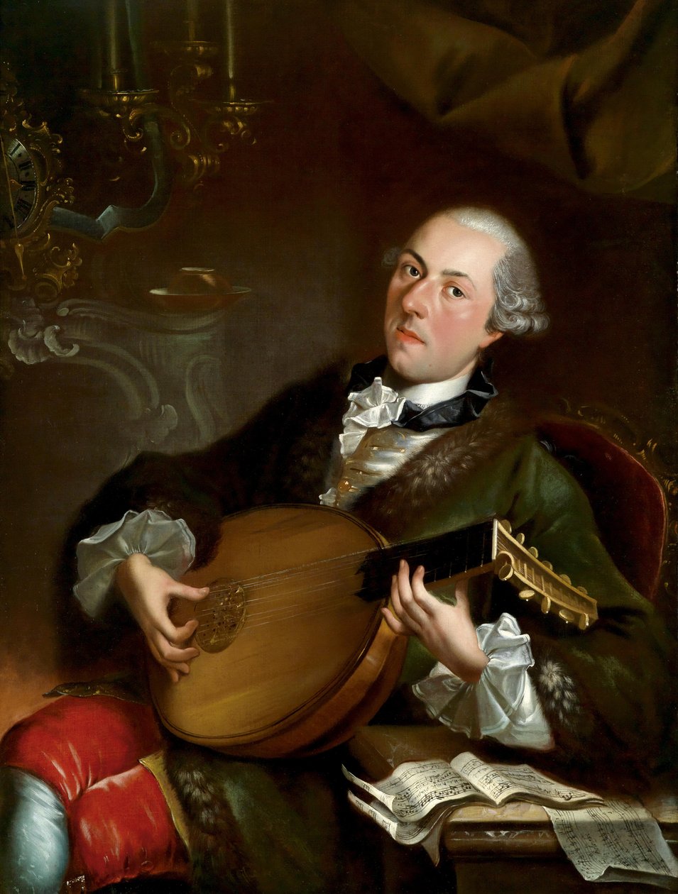 Portrett av komponisten Filippo Della Casa 17371810 av Luigi Crespi
