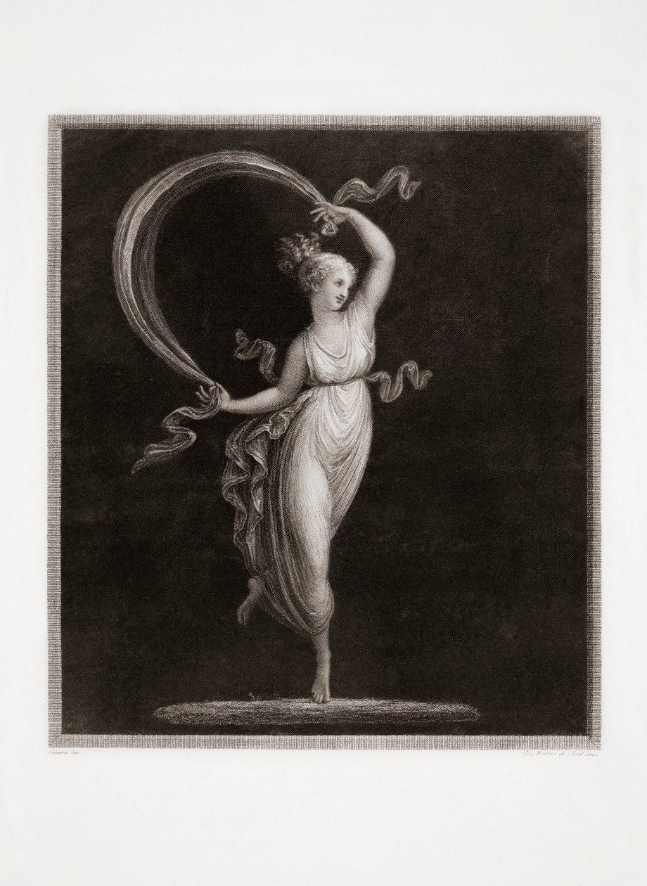 Dansing. Gravert av Luigi Cunego. Design av Antonio Canova. av Luigi Cunego