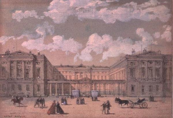 Utsikt over Versailles av Luigi Loir