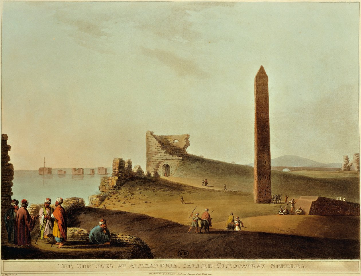 Frankrike, Paris, Cleopatras nål i Alexandria av Luigi Mayer