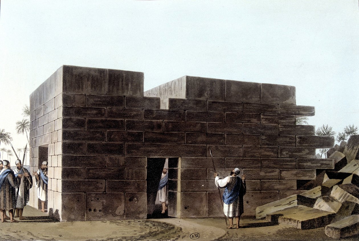 Temple of Jupiter Ammon i Libya. Med utsikt over det osmanske herredømmet i Europa i Asia og andre middelhavsøyer. Fra en original tegning av Luigi Mayer, London av Luigi Mayer