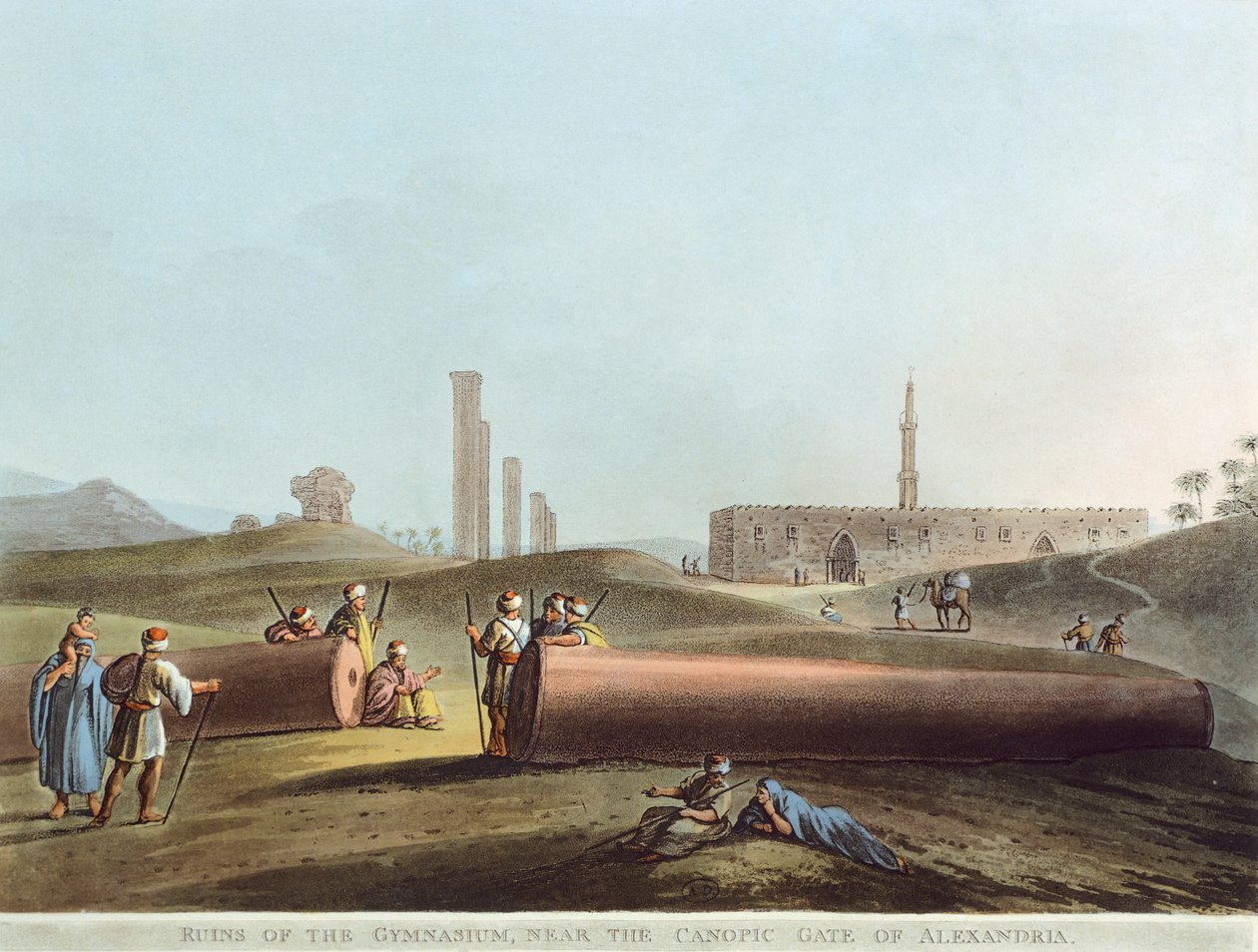 The ruins of the gymnasium near the Canopic Gate in Alexandria   1120295   no       norwegian Successfully Translated  Original: Joseph Roettiers Translat: Joseph Roettiers 1249314 no norwegian Successfully Translated Original: Gezicht op een huis met een  av Luigi Mayer