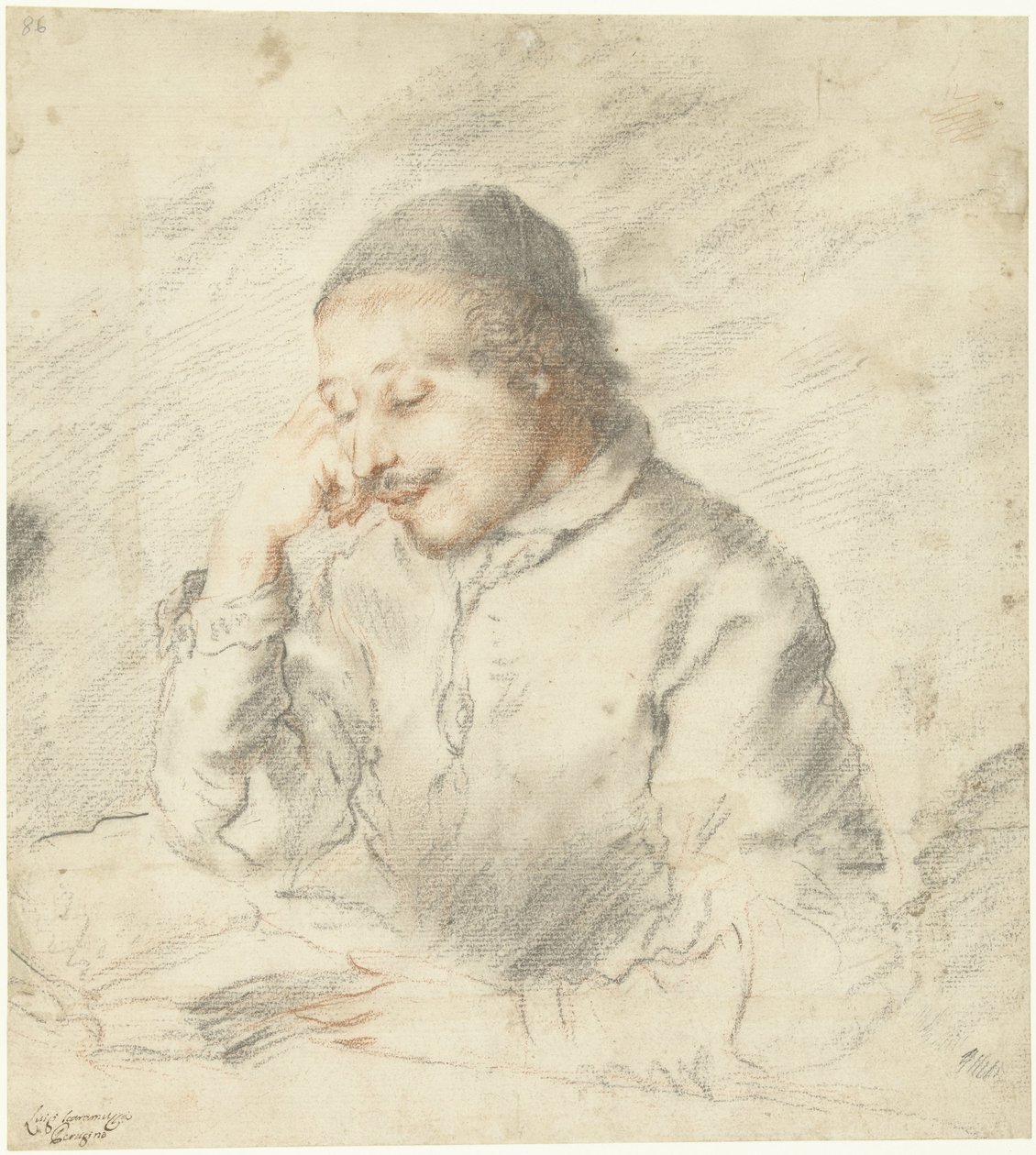 Portrett av en lesende geistlig av Luigi Pellegrino Scaramuccia