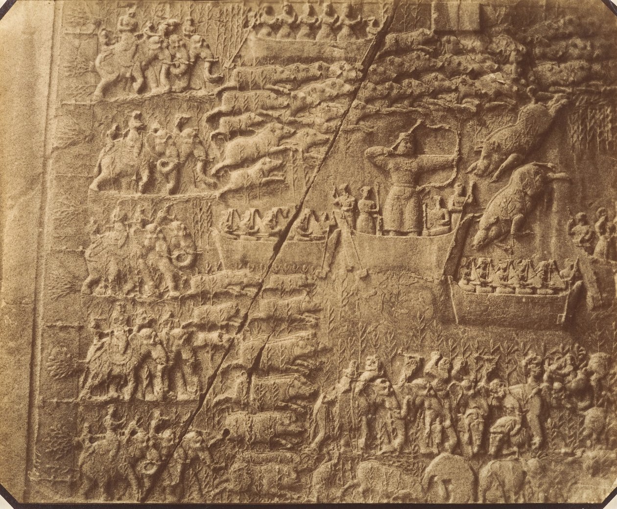 1 [Tag-e Bustan, Kermanshah], 1840-60-tallet. av Luigi Pesce
