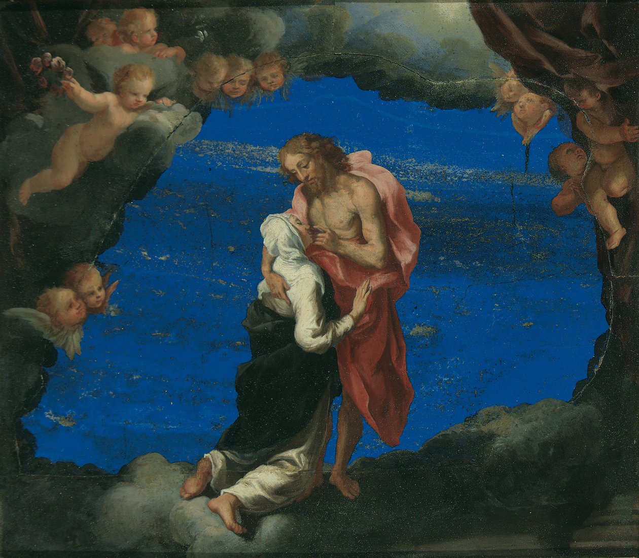 Saint Catherine ved Kristi sår av Luigi Primo Gentile