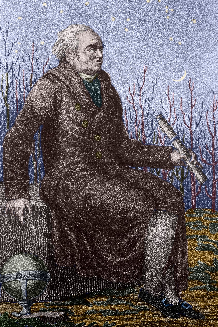 Portrett av Sir Friedrich Wilhelm Herschel (gravering) av Luigi Rados