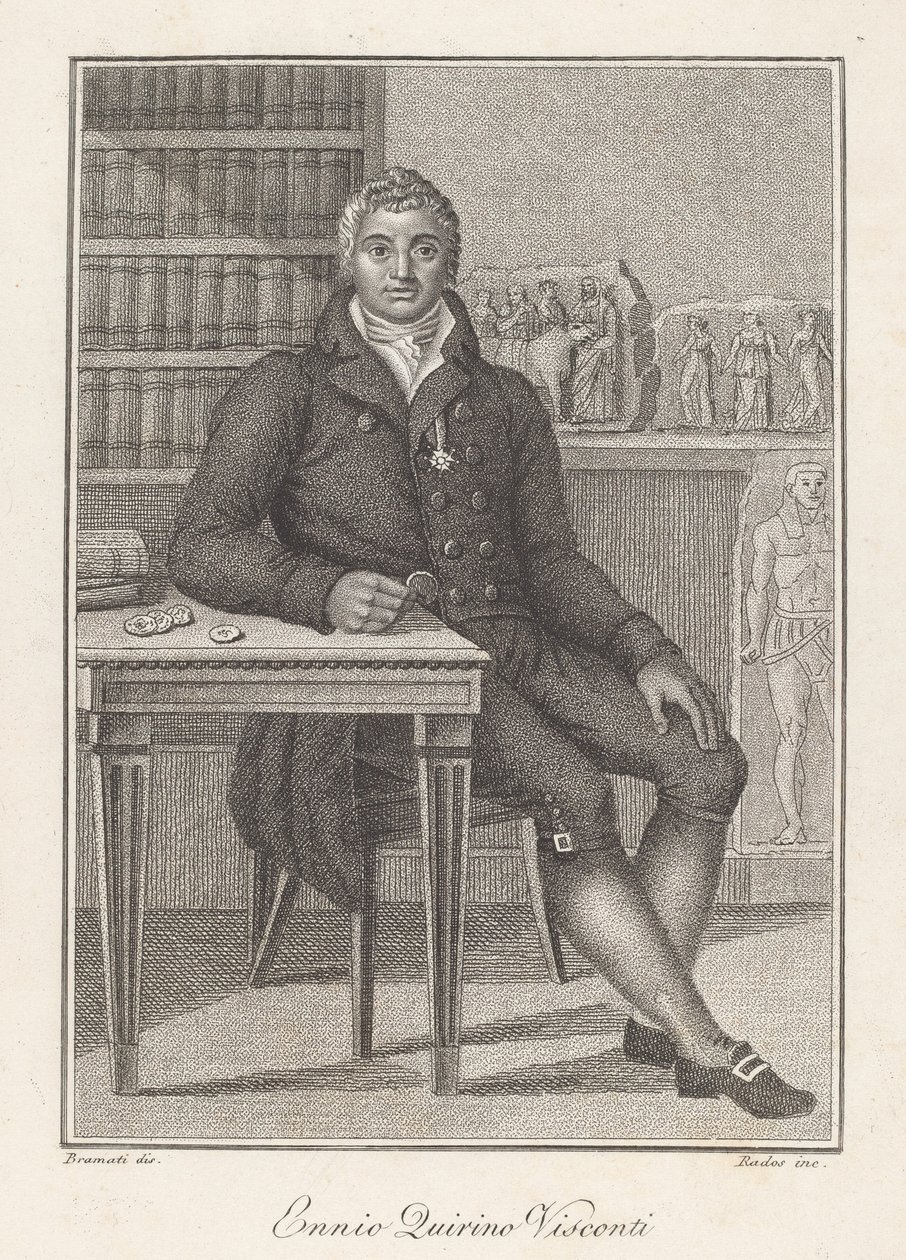 Ennio Quirino Visconti av Luigi Rados, after Luigi Bramati or Antonio Bramati