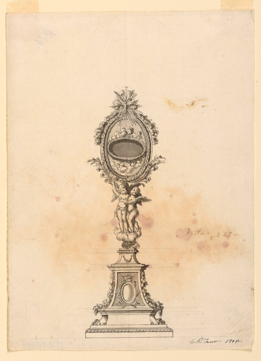 Design for et relikvieskrin av Luigi Righetti