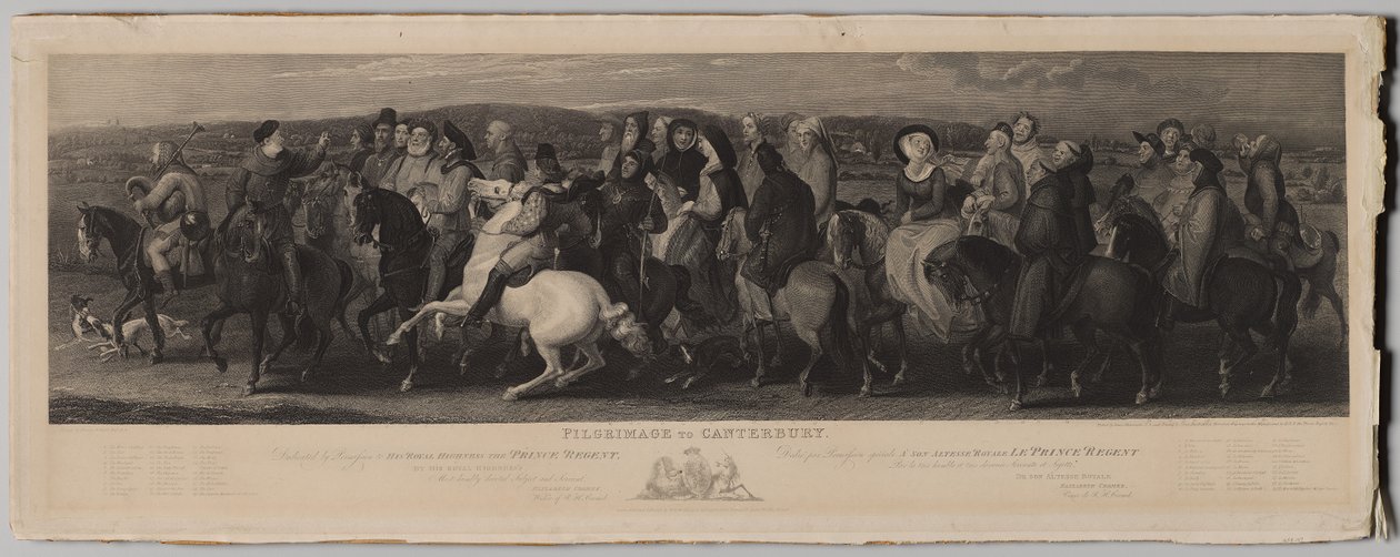 Pilgrimsreise til Canterbury av Luigi Schiavonetti