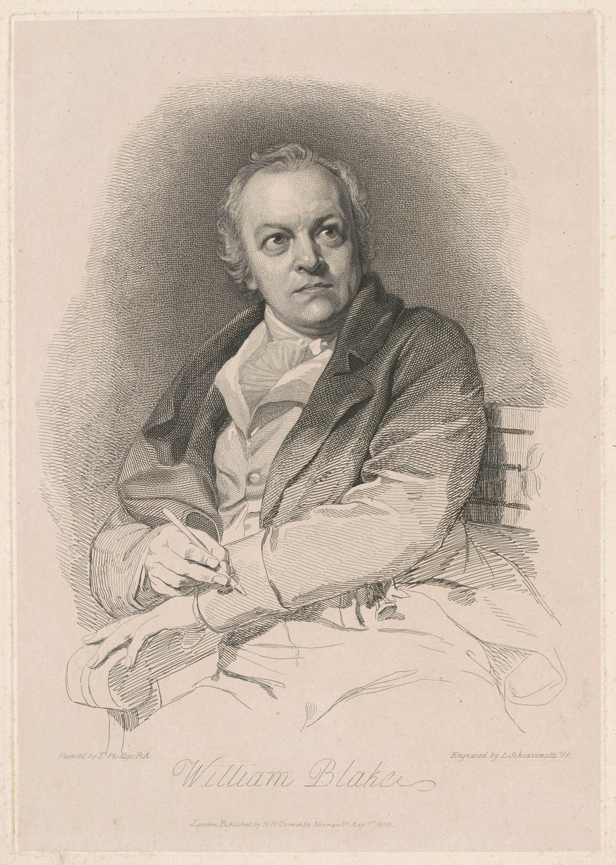 William Blake av Luigi Schiavonetti, after Thomas Phillips, R.A.