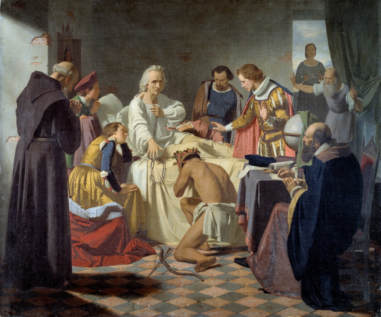 Navigatøren og oppdageren Christopher Columbus (Christopher Columbus av Luigi Sciallero