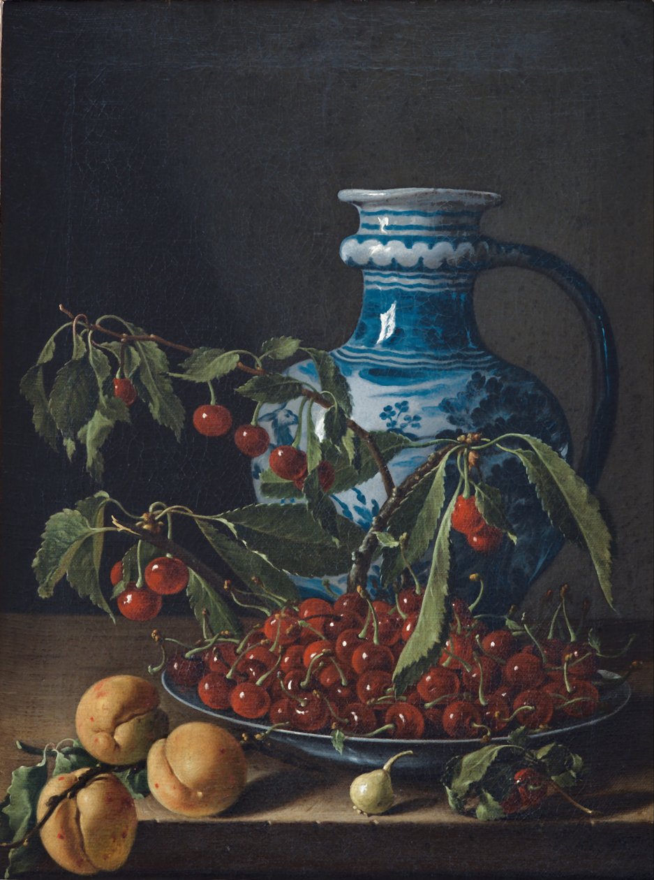 Stilleben med frukt og kanne av Luis Egidio Melendez