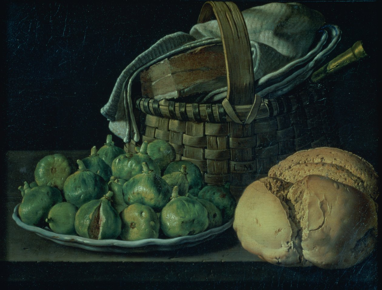 Stilleben med fiken, 1746 av Luis Egidio Melendez