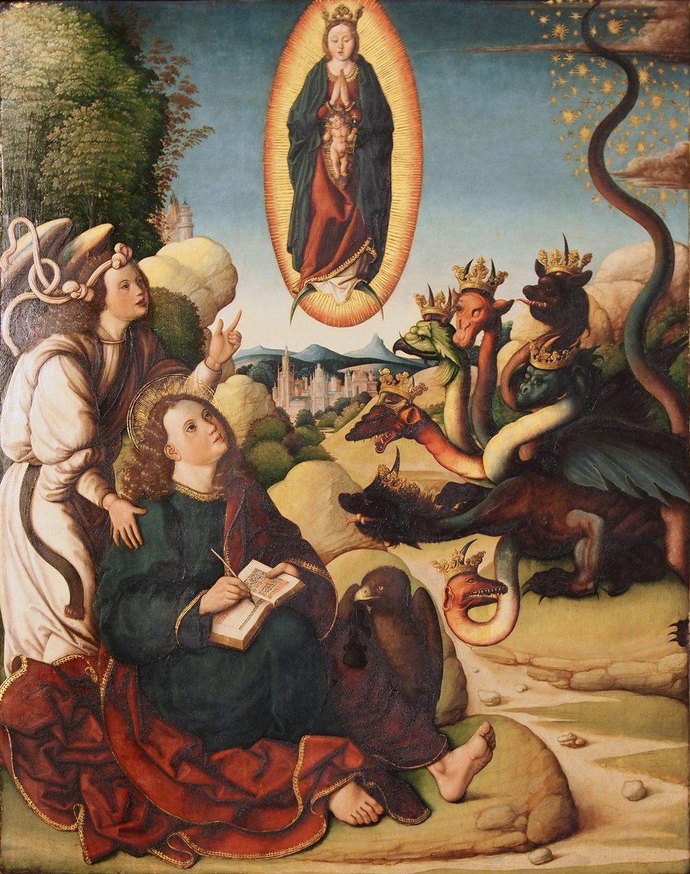 St. John på Patmos av Luis Fernández García