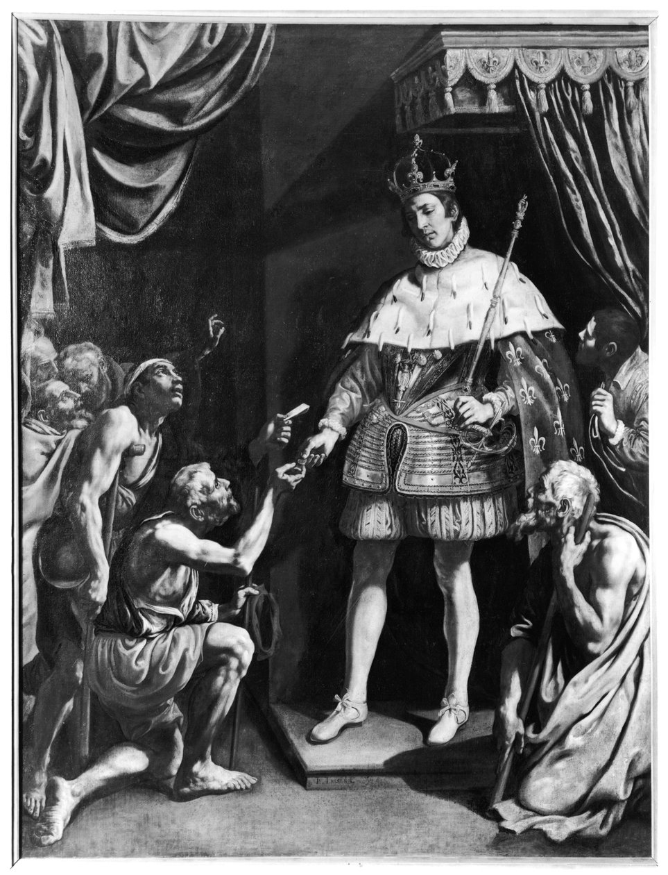 St. Louis (1214-70) Utdeler almisser, ca. 1615-20 av Luis Tristan de Escamilla