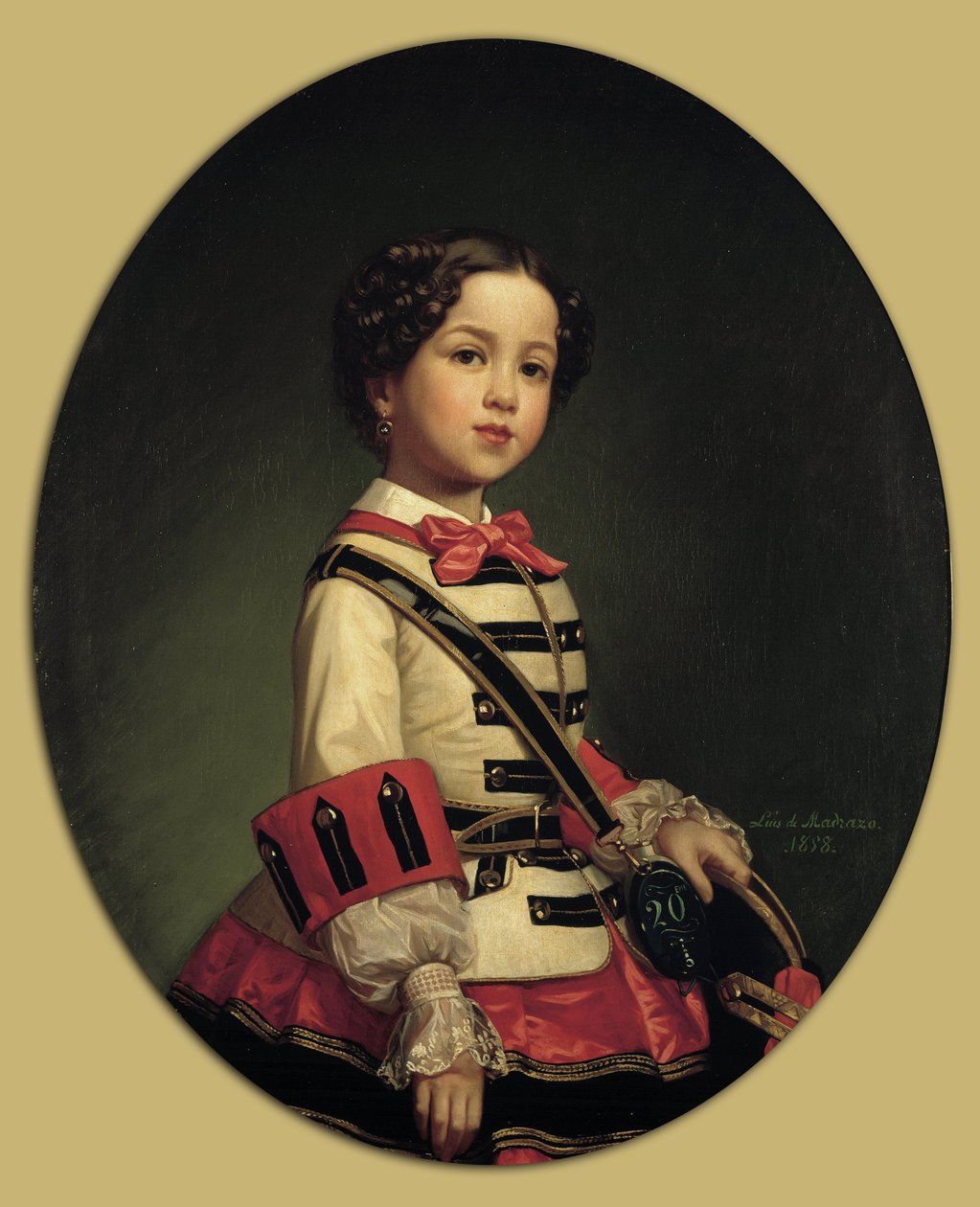Cristina de Roncali og Gaviria, Little Marquise of Roncali av Luis de Madrazo