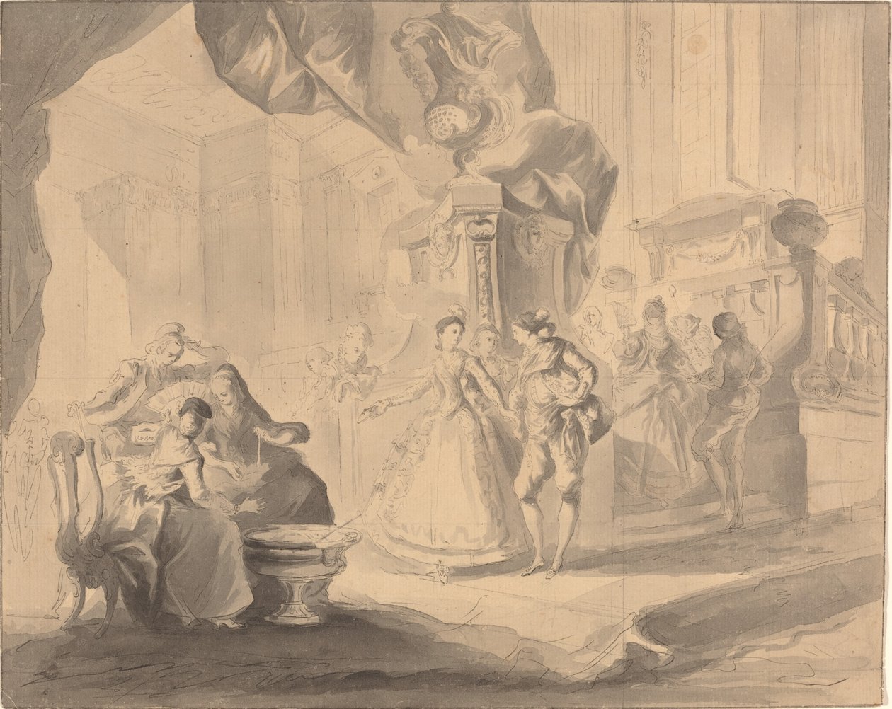 Dans i et palass av Luis Paret y Alcazar