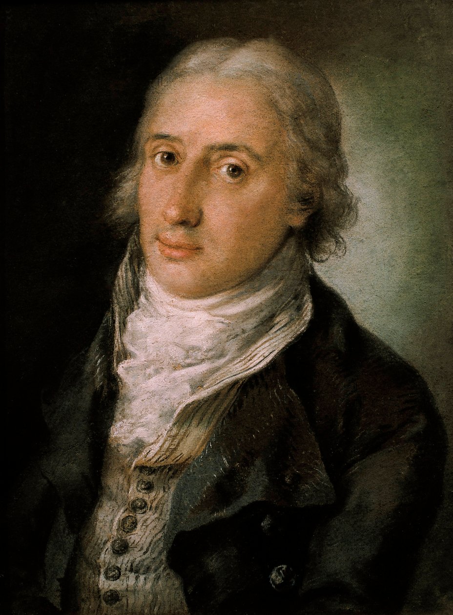 Portrett av Leandro Fernandez de Moratin (1760-1828), spansk poet og dramatiker av Luis Paret y Alcazar