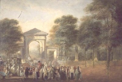 Promenade ved inngangen til Botanisk hage av Luis Paret y Alcazar