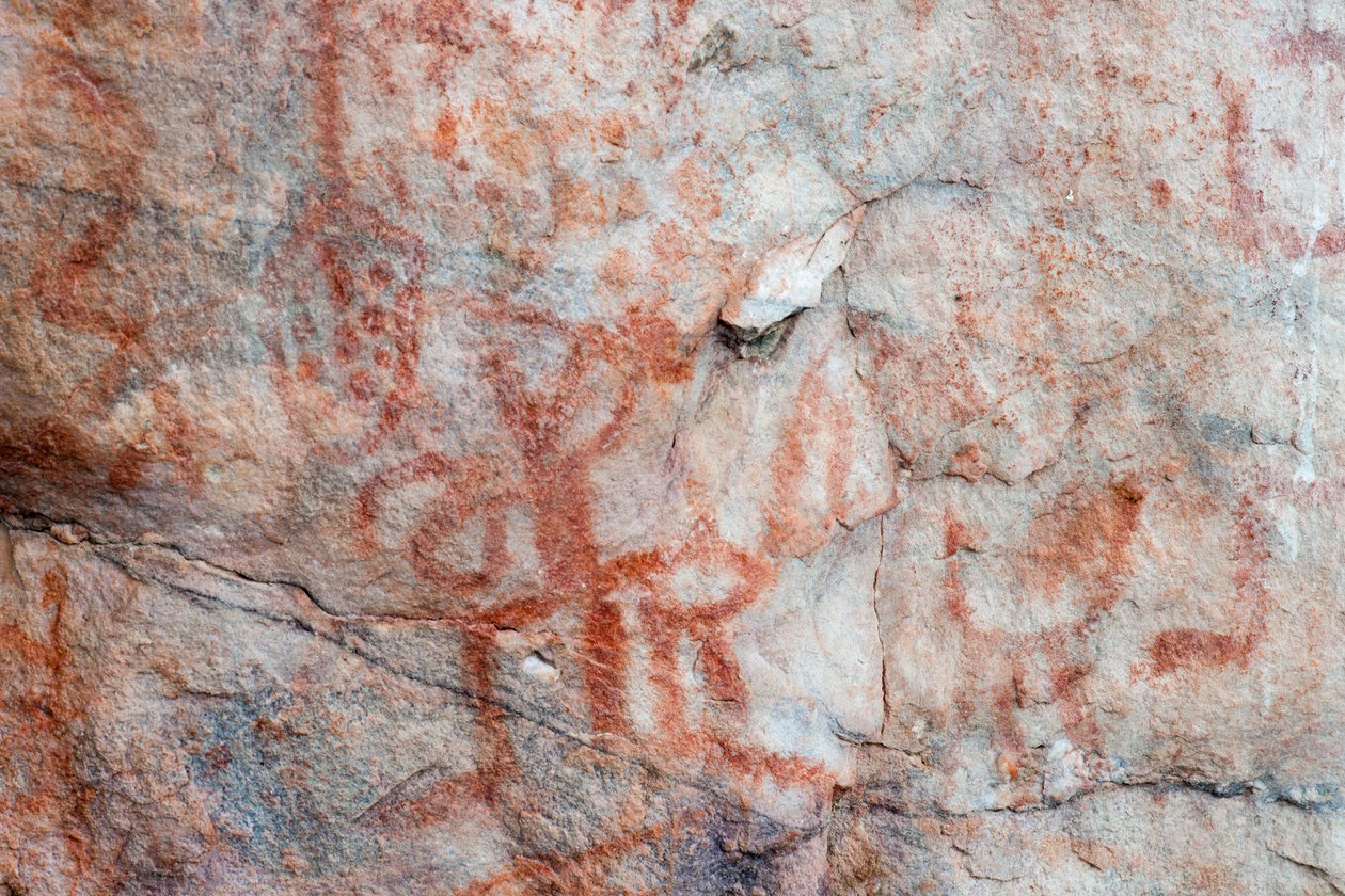 Pictography, Faical, San Ignacio, Cajamarca, Peru, 2015. av Luis Rosendo.