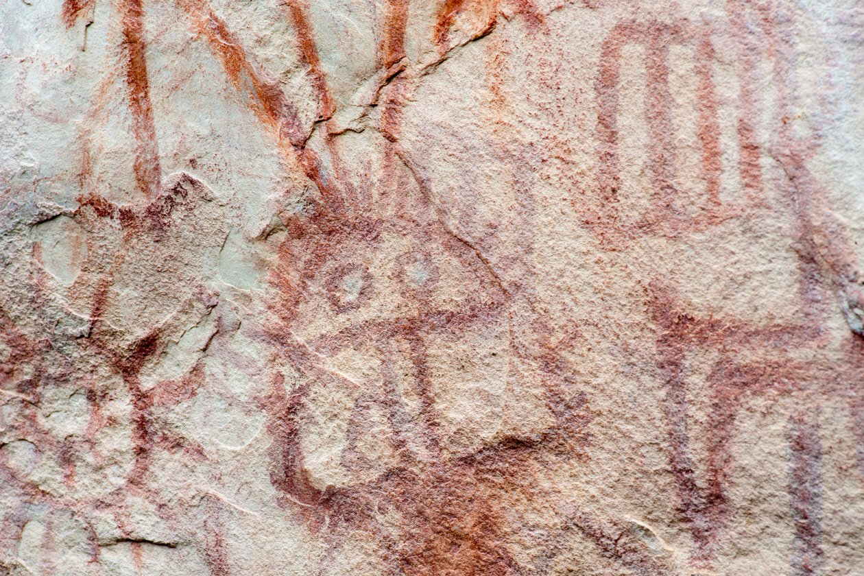 Pictography, Faical, San Ignacio, Cajamarca, Peru, 2015. av Luis Rosendo.