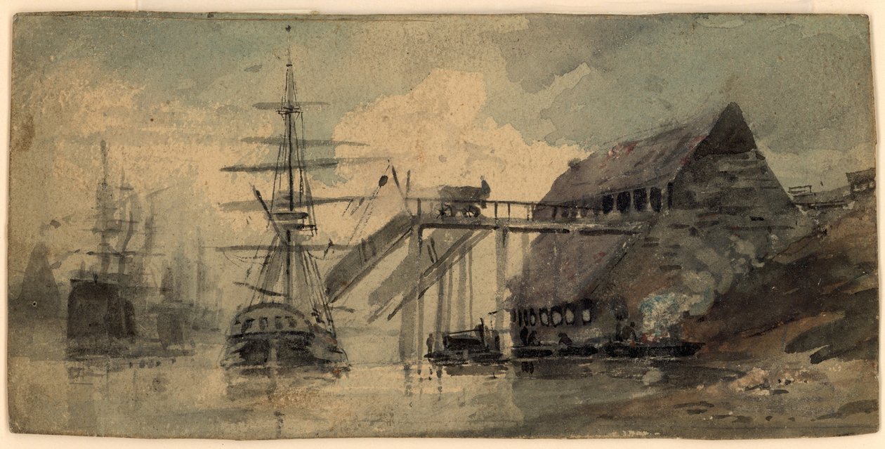 Coal Staiths on the Tyne (kroppsfarge) av Luke Clennell
