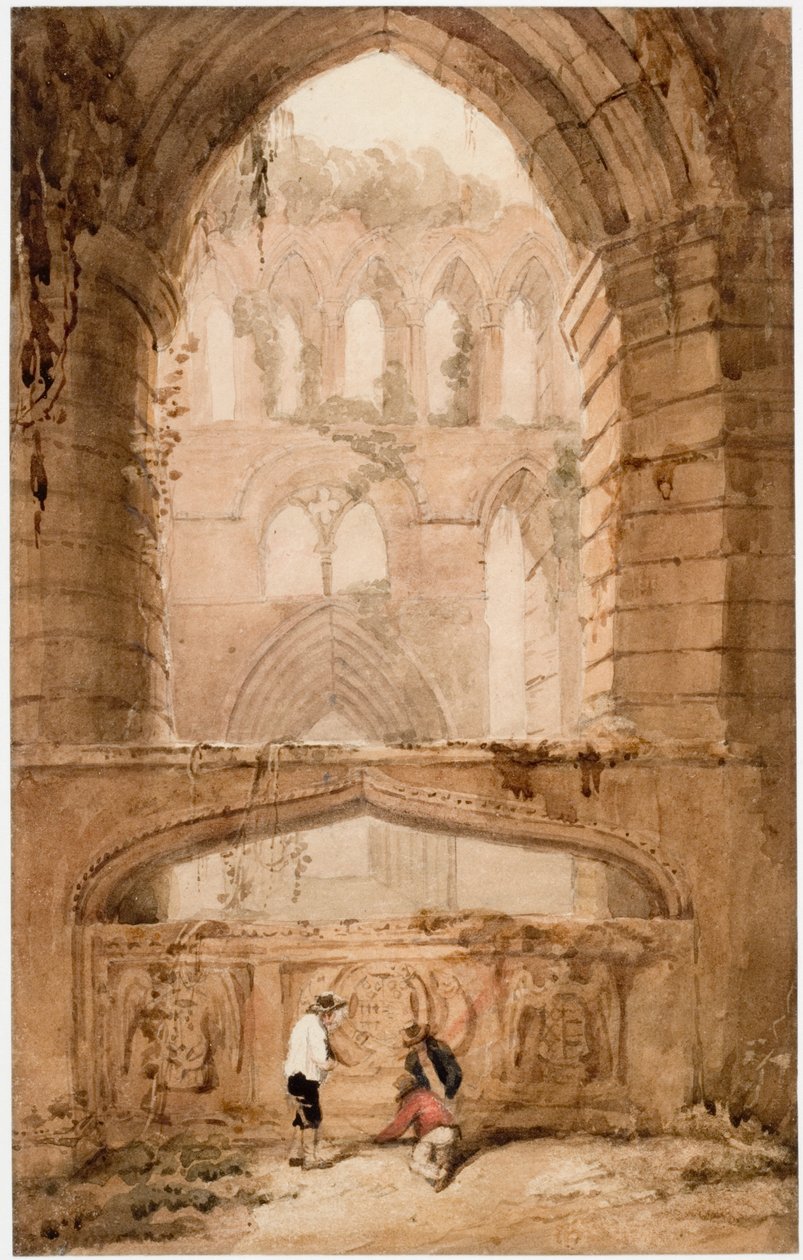 Interiør i Lanercost Priory (kroppsfarge) av Luke Clennell
