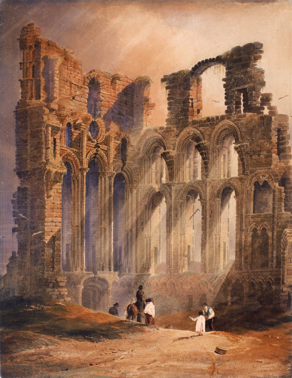 Tynemouth Priory (kroppsfarge) av Luke Clennell