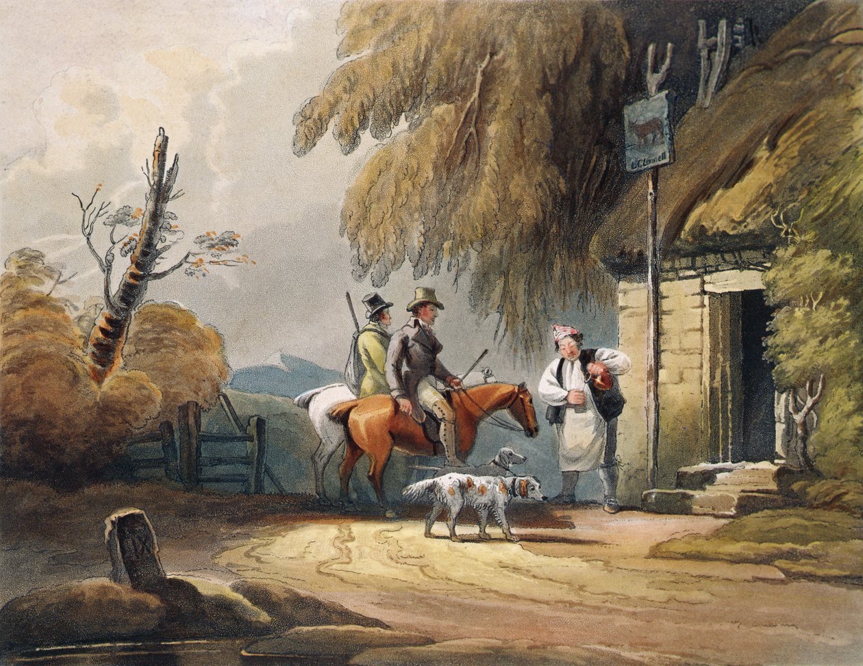 Sportsmenn forfriskende, pub. av J.Hassell, 1812 av Luke after Clennell