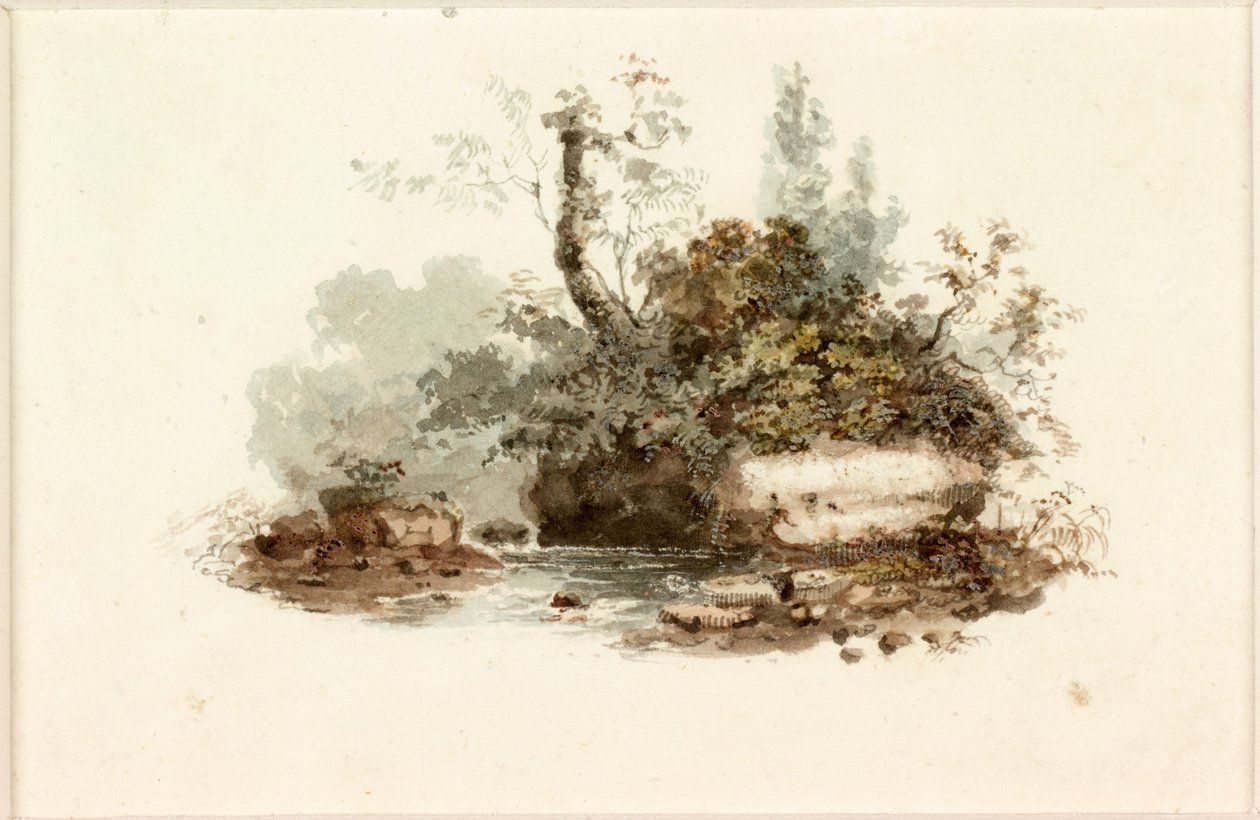 Design for en bokplategravering (kroppsfarge) av Luke Clennell