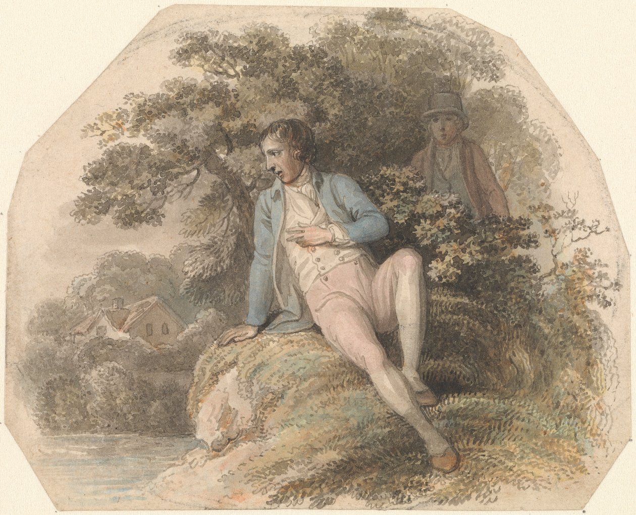 Figur i et landskap av Luke Clennell