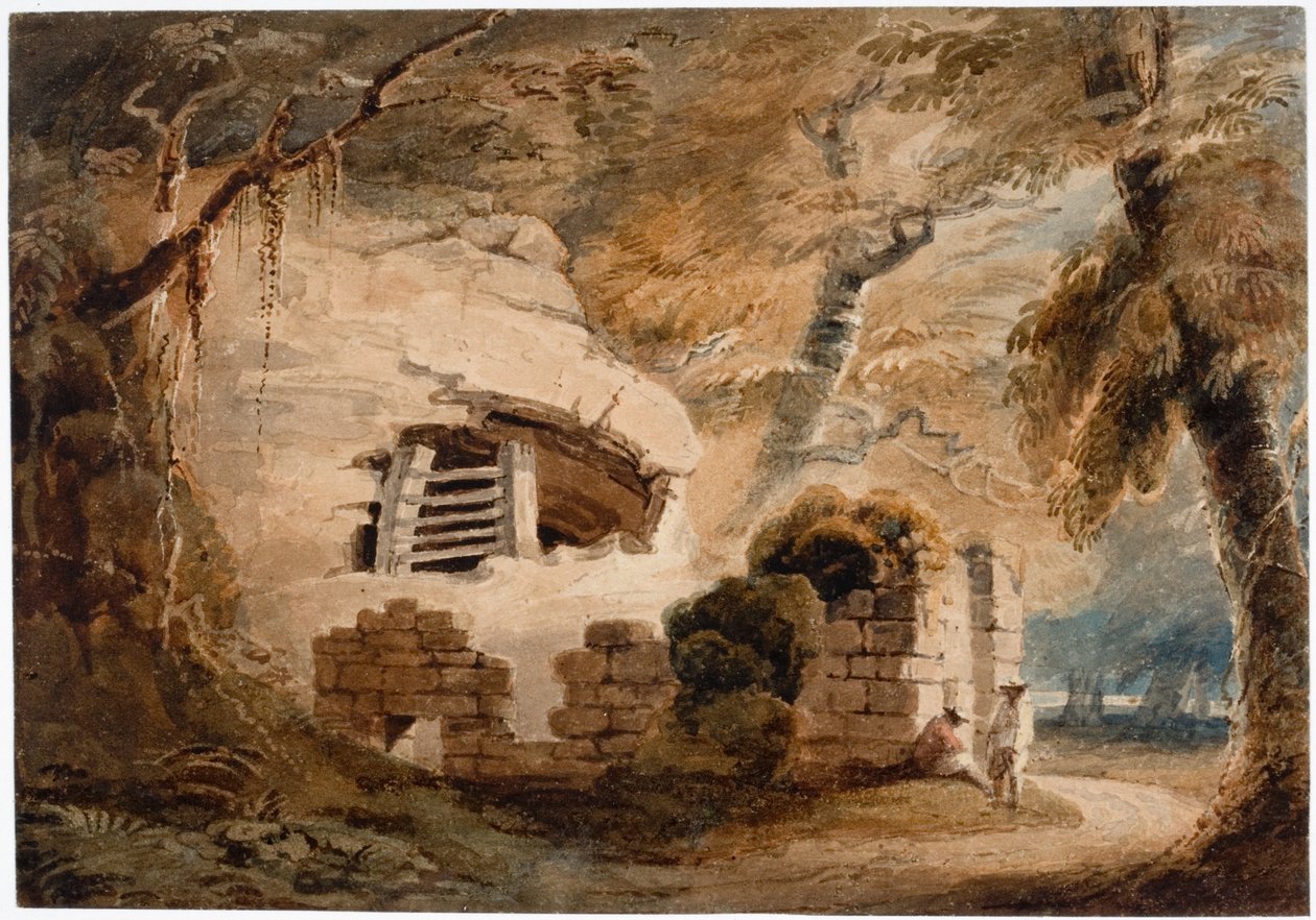 Warkworth Hermitage (kroppsfarge) av Luke Clennell