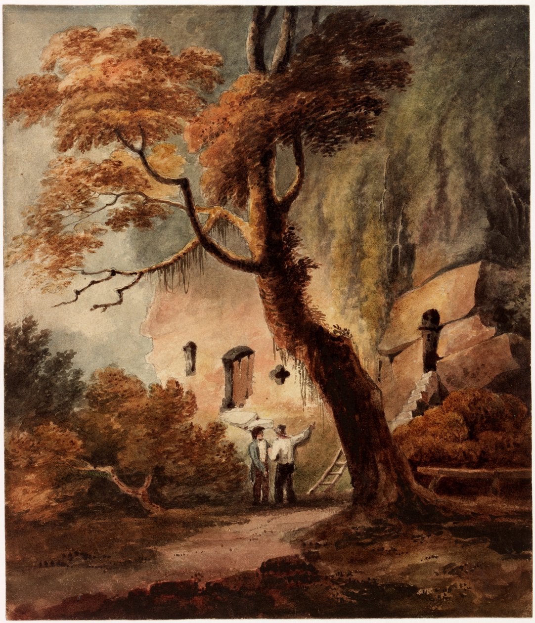 Warkworth Hermitage (kroppsfarge) av Luke Clennell
