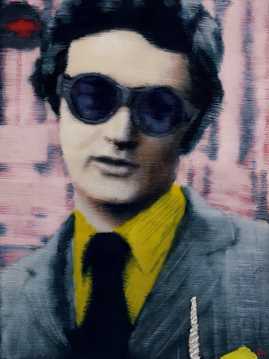 Nathan, ca. 2012 (akrylmaling på papir) av Luke Waller