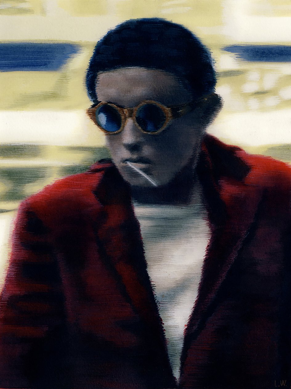 Solomon, ca. 2012 (akrylmaling på papir) av Luke Waller
