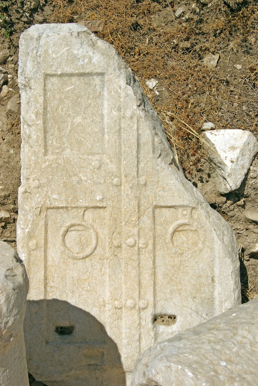 Utskåret døråpning, Xanthos, Tyrkia av Lycian