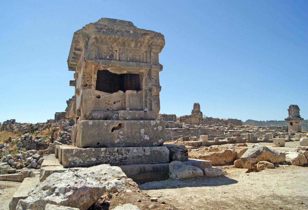 Søylegrav, Xanthos, Tyrkia av Lycian