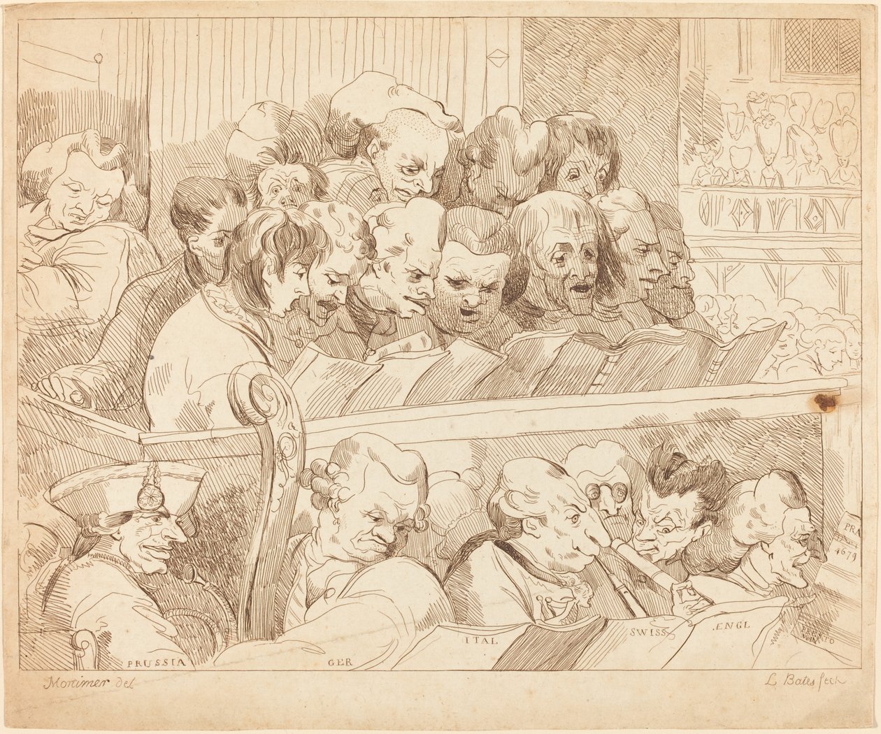 Et korband av Lydia Bates after John Hamilton Mortimer